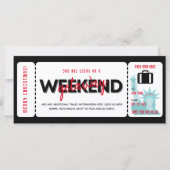 Carte Billet cadeau cadeau de fin de semaine de Noël (Devant)