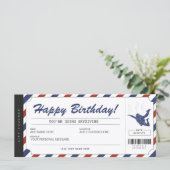Carte Billet cadeau d'anniversaire Skydiving (Debout devant)