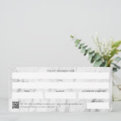 Carte Billet cadeau de code QR du logo de l'entreprise (Debout devant)