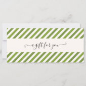 Carte Billet cadeau de leçon de golf Certificat (Dos)