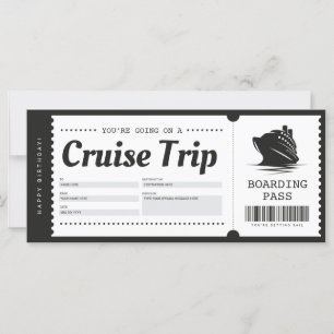 Carte Billet cadeau de voyage de Pass d'embarquement de