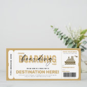 Carte Billet cadeau de voyage de Pass d'embarquement de (Debout devant)
