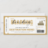 Carte Billet cadeau de voyage de Pass d'embarquement de (Devant)