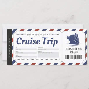 Carte Billet cadeau de voyage de Pass d'embarquement de 