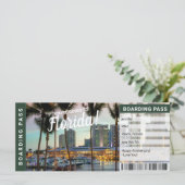 Carte Billet cadeau de voyage de vacances en Floride (Debout devant)
