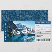 Carte Billet cadeau du Passe-voyage Canada Surprise (Devant / Derrière)