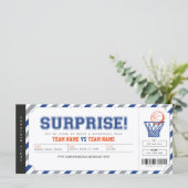 Carte Billet cadeau du stade de basket-ball surprise (Debout devant)