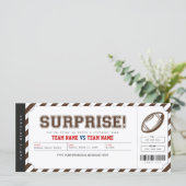 Carte Billet cadeau pour le stade de football surprise (Debout devant)