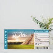 Carte Billet cadeau voyage Mexique Vacances (Debout devant)