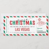 Carte Billet cadeau voyage Surprise Las Vegas (Devant)