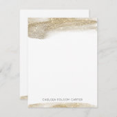 Carte Billet Champagne Gold Sparkstroke (Devant / Derrière)