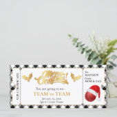 Carte Billet Cricket de Noël, Billet cadeau surprise (Debout devant)