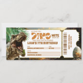 Carte Billet d'anniversaire Dinomite Jurassic (Devant)