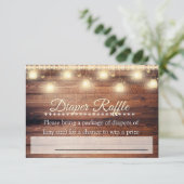 Carte Billet de Baby shower Neutre en  de couches (Debout devant)