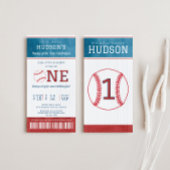 Carte Billet de baseball Rookie 1er anniversaire Invitat