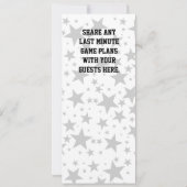 Carte Billet de baseball Sports Fête Anniversaire (Dos)