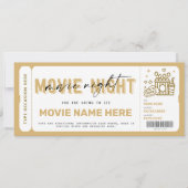 Carte Billet de billet de nuit surprise Movie Coupon (Devant)