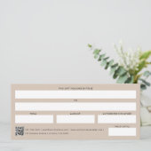 Carte Billet de certificat cadeau de logo d'entreprise B (Debout devant)