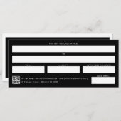 Carte Billet de certificat cadeau du logo de l'entrepris (Devant / Derrière)