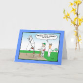 Carte Billet de cricket - Anniversaire drôle (Fleur jaune)