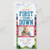 Carte Billet de jeu de football Photo 1er Anniversaire I (Devant)