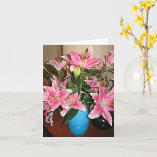 Carte Billet de Lily Splendor (Fleur jaune)