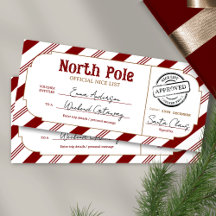 Billet de voucher de Noël pour la liste des gentil