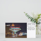 Carte Billet d'entrée à l'événement de Las Vegas (Debout devant)