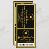 Carte Billet d'invitation pour Hallowe'en Party 2 (Devant / Derrière)