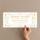 Carte Billet d'or Billet d'anniversaire