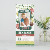 Carte Billet Football Happy Boy 1er Anniversaire Invitat (Debout devant)