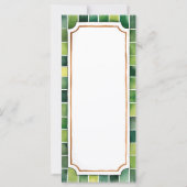 Carte Billet Football Vert Bleu 1er Anniversaire Invitat (Dos)