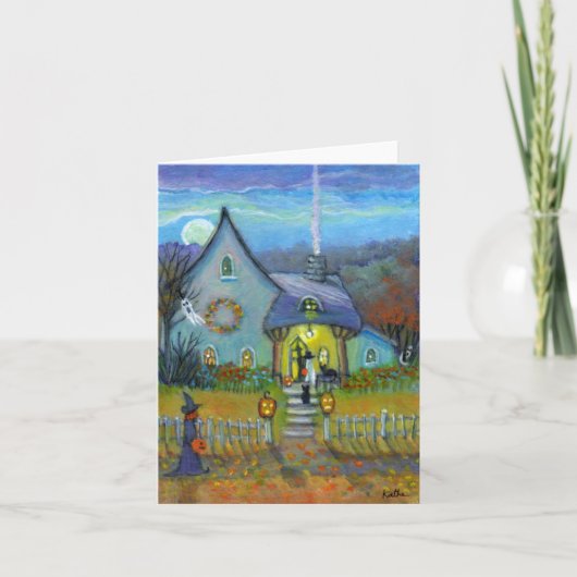 Carte Billet Halloween ou Note de traitement (Devant)