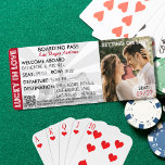 Carte Billet Mariage de Las Vegas Boarding Pass QR Code<br><div class="desc">Billet Mariage de Las Vegas Boarding Pass QR Code</div>