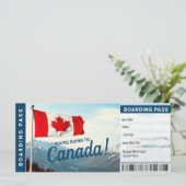 Carte Billet Passe-Cadeau Vacances Canada Boarding (Debout devant)