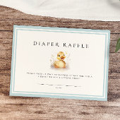 Carte Billet Petit Baby shower de canard Repas de chaudi
