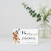 Carte Billet Raffle Vin Automne Fête des mariées A (Debout devant)