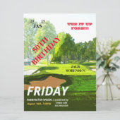 Carte Billet VIP pour une fête d'anniversaire sur le thè (Debout devant)