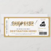 Carte Billet voyage surprise - Voyage sur route - faux c (Devant)