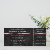 Carte Billets Black White et Red Jack & Jill Shower (Debout devant)