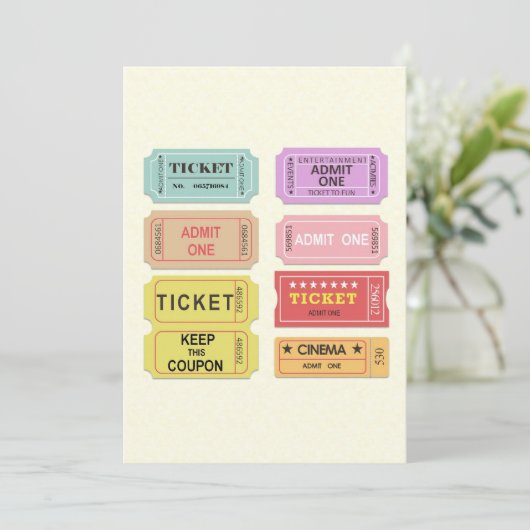 Carte Billets vidéo (Debout devant)