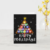 Carte Billiard Ball Xmas Tree Ol Billiards Christmas (Fleur jaune)