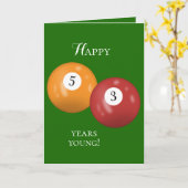 Carte Billiard Balls (Fleur jaune)