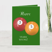 Carte Billiard Balls 35e anniversaire (Devant)