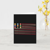 Carte Billiard Player Us Flag Pool Snooker (Fleur jaune)