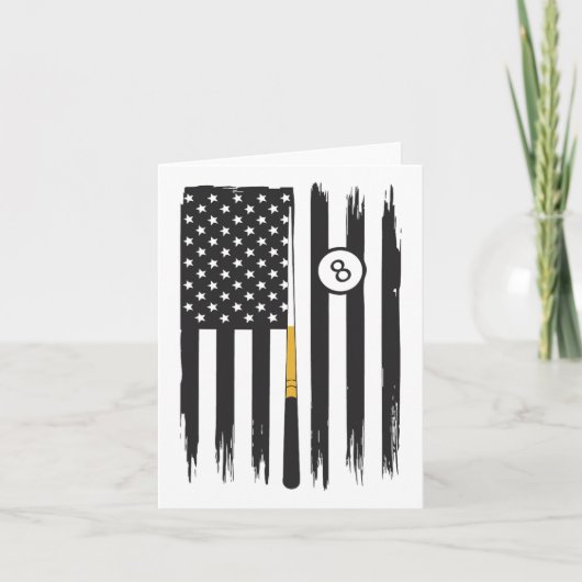 Carte Billiard Pool Player Billiards Table Etats-Unis Am (Devant)