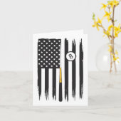 Carte Billiard Pool Player Billiards Table Etats-Unis Am (Fleur jaune)