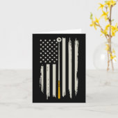 Carte Billiard Pool Player Billiards Table Etats-Unis Am (Fleur jaune)