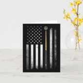 Carte Billiard Pool Player Table États-Unis drapeau amér (Fleur jaune)