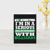 Carte Billiards Ma relation sérieuse Drôle (Fleur jaune)